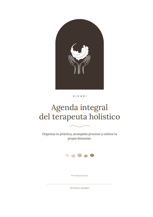 AGENDA INTEGRAL DEL TERAPEUTA HOLÍSTICO
